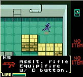 une photo d'Ã©cran de Metal Gear Solid gb sur Nintendo Game Boy Color